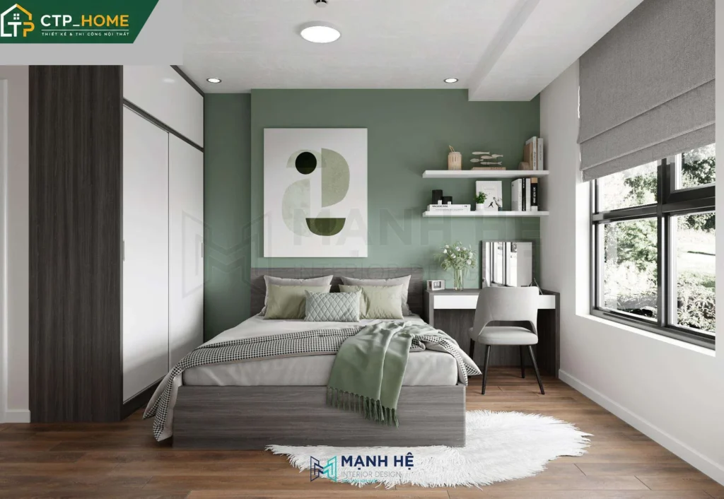 Thiết kế nội thất chung cư One Verandah 70m2 hiện đại cho chị Trang - Ảnh 8