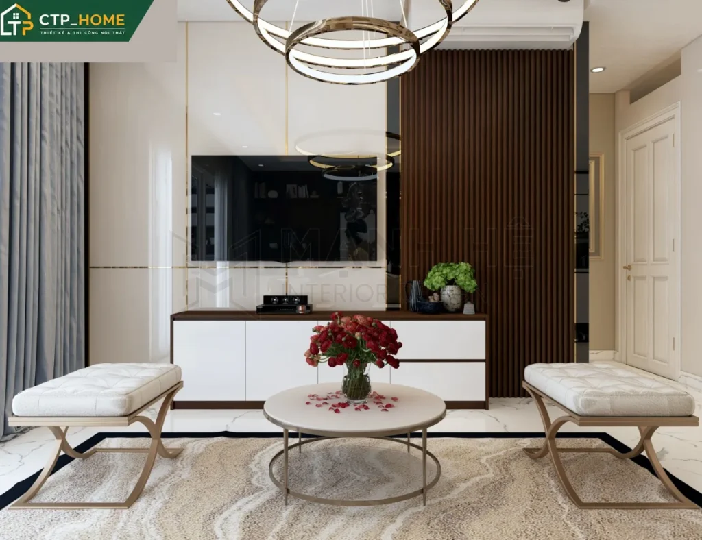 Thiết kế nội thất chung cư Orchard Garden 69m2 hiện đại tại Quận Phú Nhuận - Ảnh 1