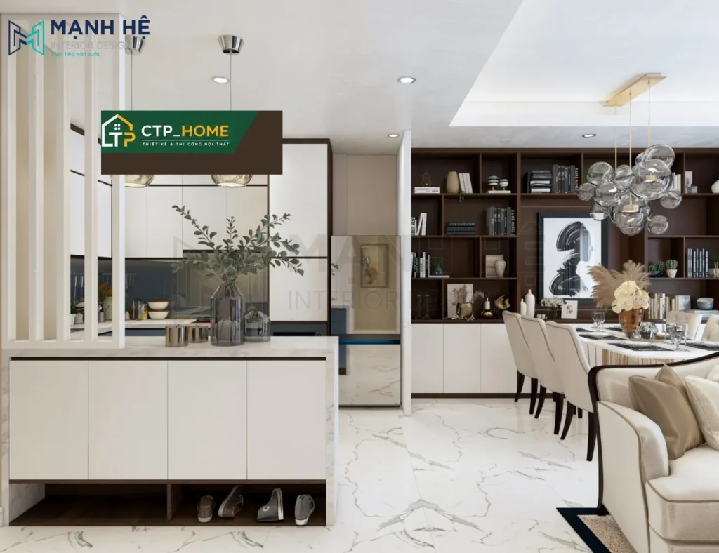 Thiết kế nội thất chung cư Orchard Garden 69m2 hiện đại tại Quận Phú Nhuận - Ảnh 2