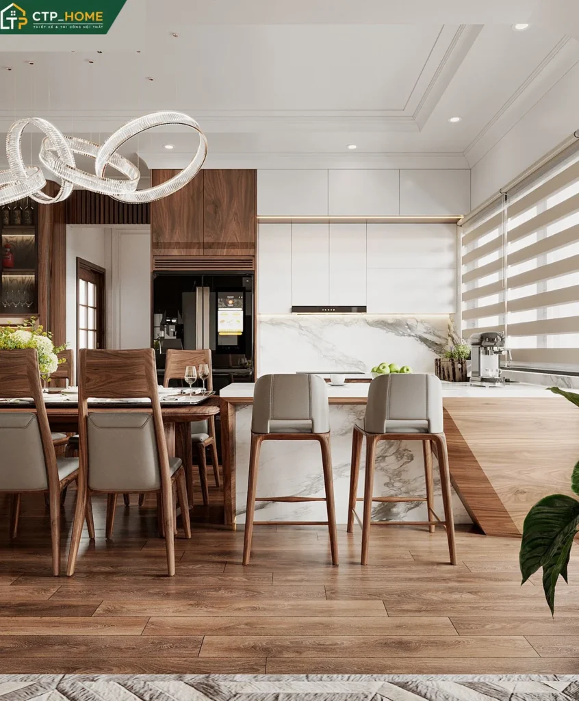 Thiết kế nội thất chung cư Phú Đông Premier Bình Dương 133m2 hiện đại - Ảnh 2