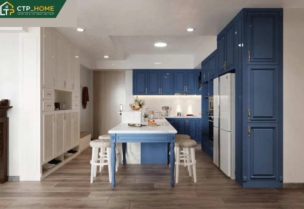 Thiết kế nội thất chung cư Riviera Point 55m2 hiện đại cho chị Hương - Ảnh 6