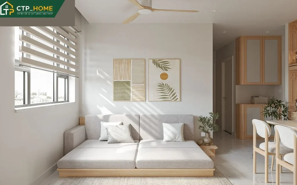 Thiết Kế Nội Thất Chung Cư Saigon Homes 76m2 3 Phòng Ngủ Đẹp - Ảnh 1