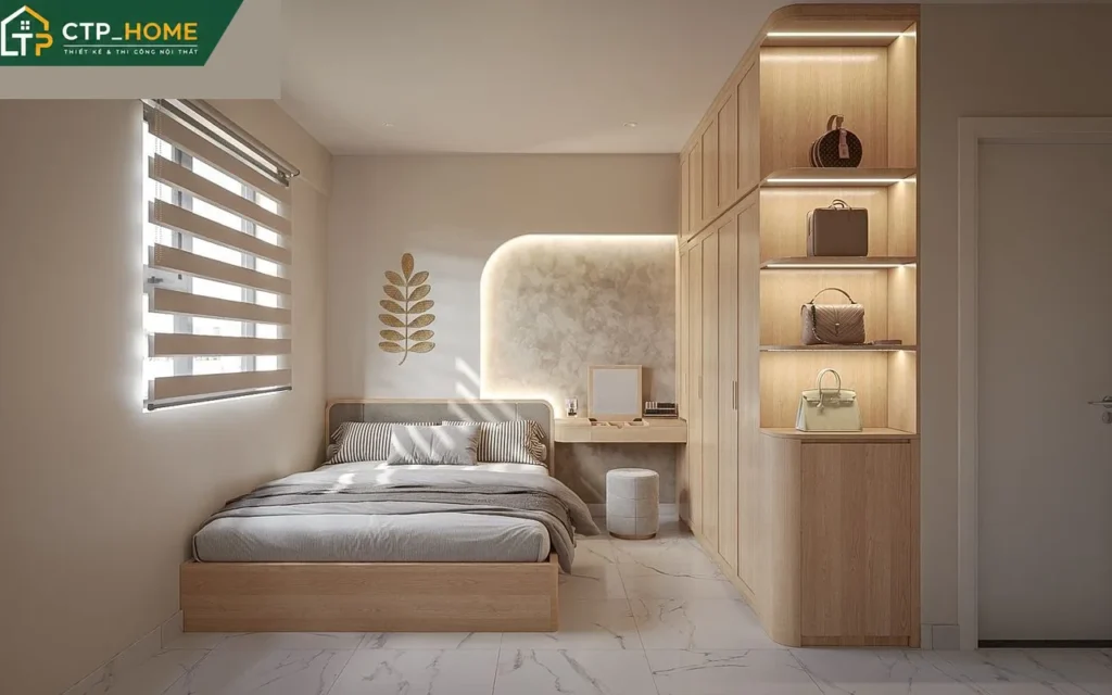 Thiết Kế Nội Thất Chung Cư Saigon Homes 76m2 3 Phòng Ngủ Đẹp - Ảnh 5