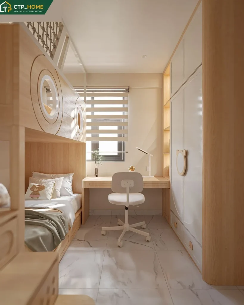 Thiết Kế Nội Thất Chung Cư Saigon Homes 76m2 3 Phòng Ngủ Đẹp - Ảnh 7