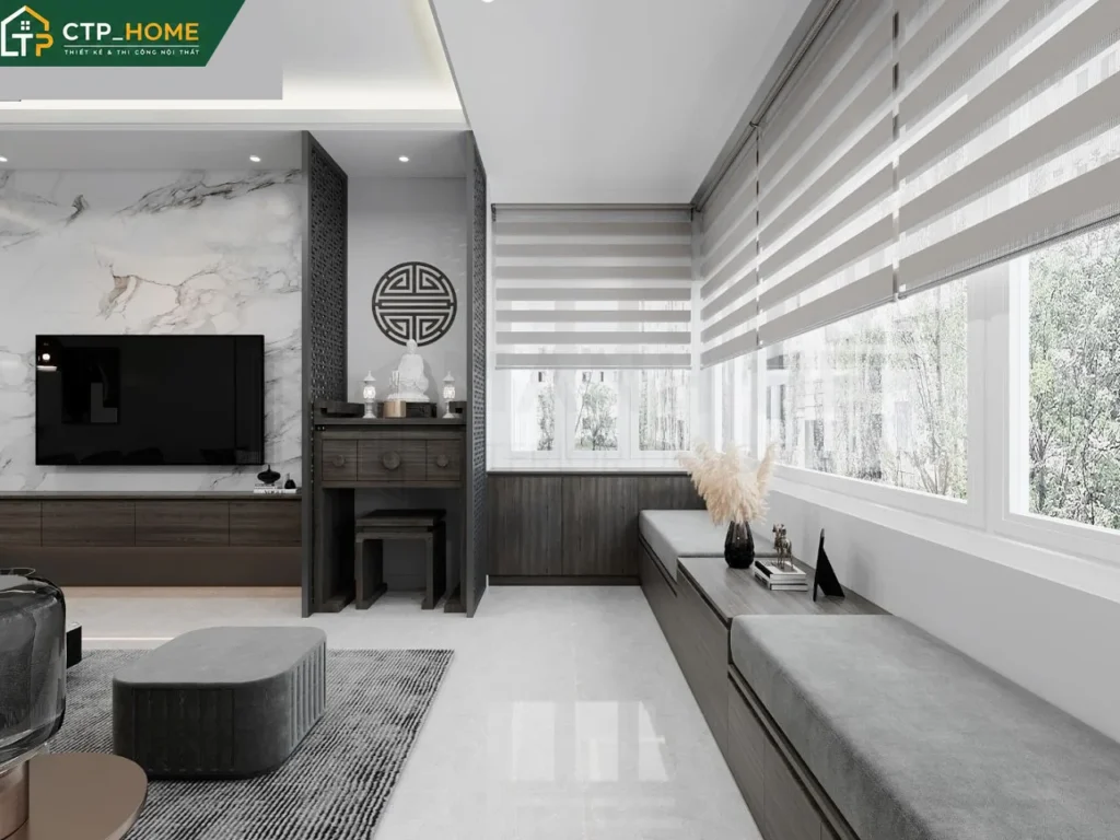 Thiết kế nội thất chung cư Saigon Pearl 115m2 hiện đại tại Quận Bình Thạnh - Ảnh 2