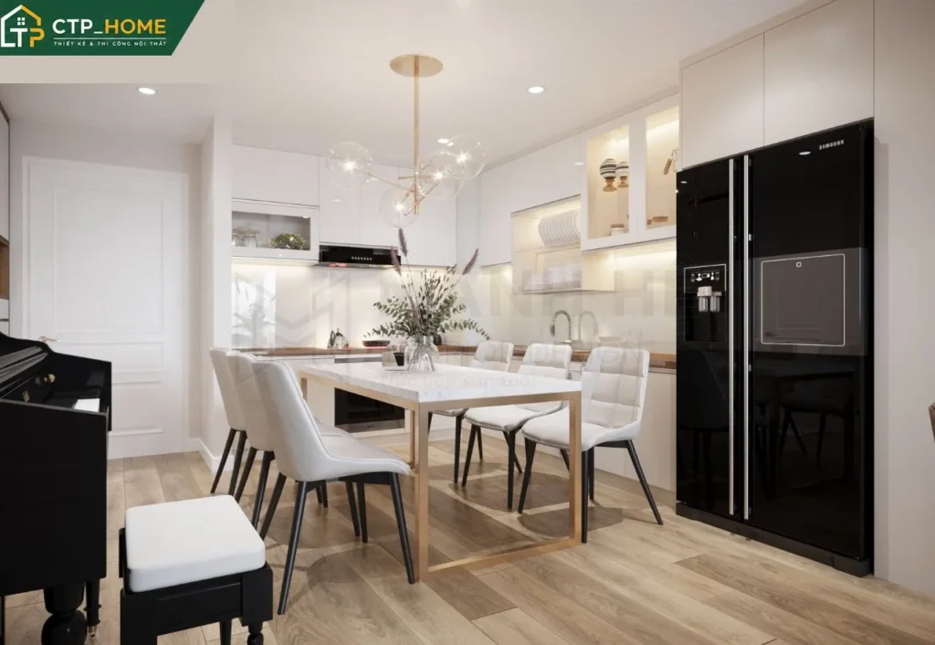 Thiết kế nội thất chung cư Screc Tower 76m2 hiện đại tại Quận 3 - Ảnh 4