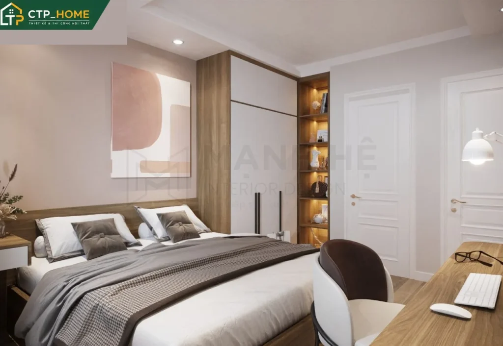 Thiết kế nội thất chung cư Screc Tower 76m2 hiện đại tại Quận 3 - Ảnh 7