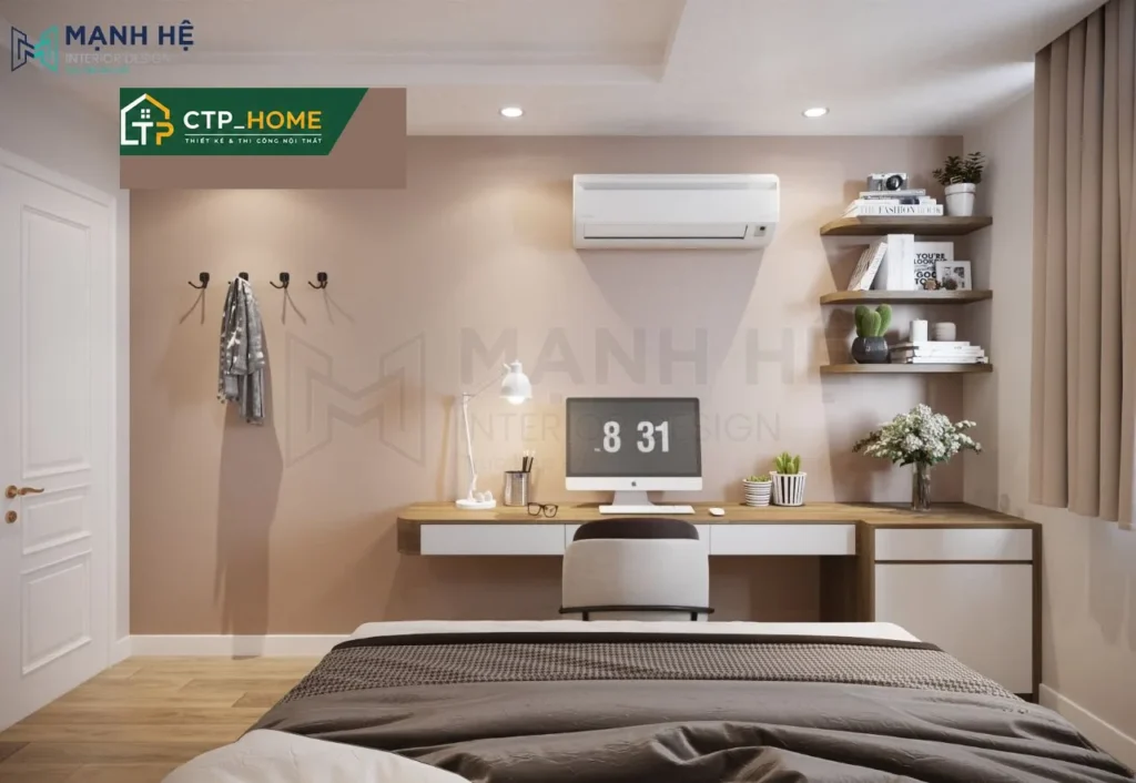 Thiết kế nội thất chung cư Screc Tower 76m2 hiện đại tại Quận 3 - Ảnh 8