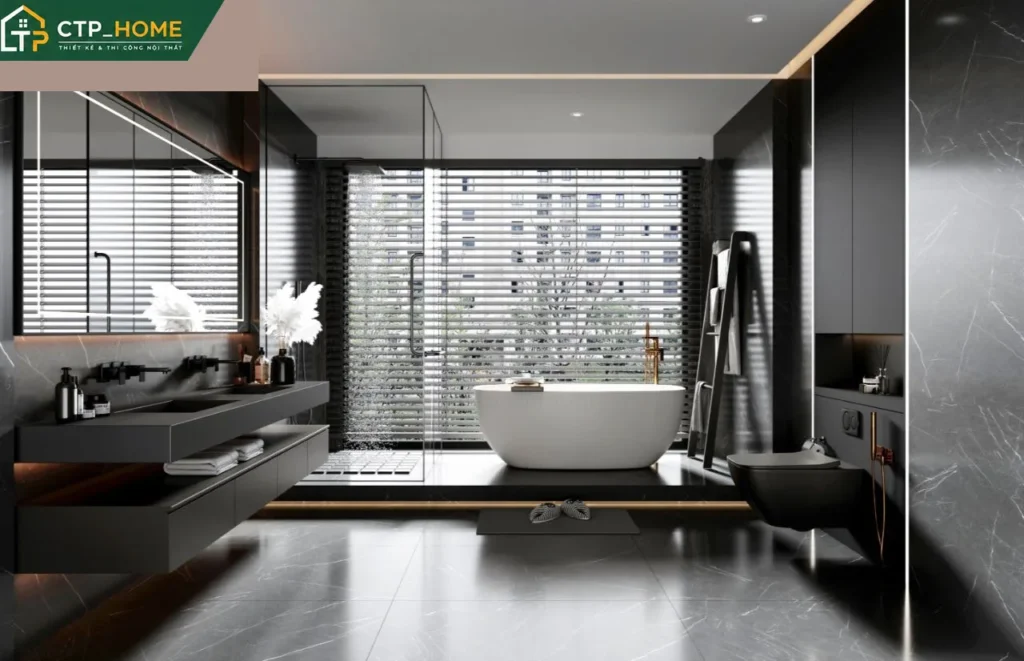 Thiết kế nội thất chung cư Sky Center 135m2 hiện đại – Chị Lê - Ảnh 9