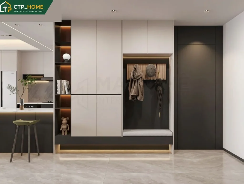Thiết kế nội thất chung cư Sky Center 135m2 hiện đại – Chị Lê - Ảnh 3