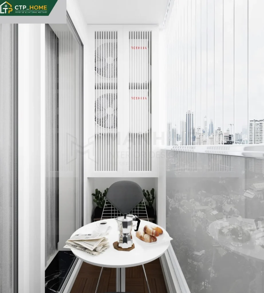 Thiết kế nội thất chung cư Sky Center 74m2 2 phòng ngủ hiện đại tại TP.HCM - Ảnh 8