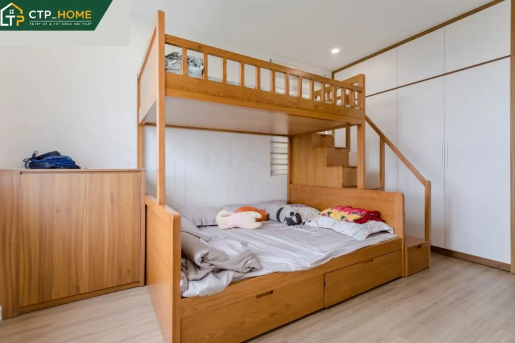Thiết kế nội thất căn hộ Sky View Bình Dương 95m2 3 phòng ngủ hiện đại - Ảnh 5
