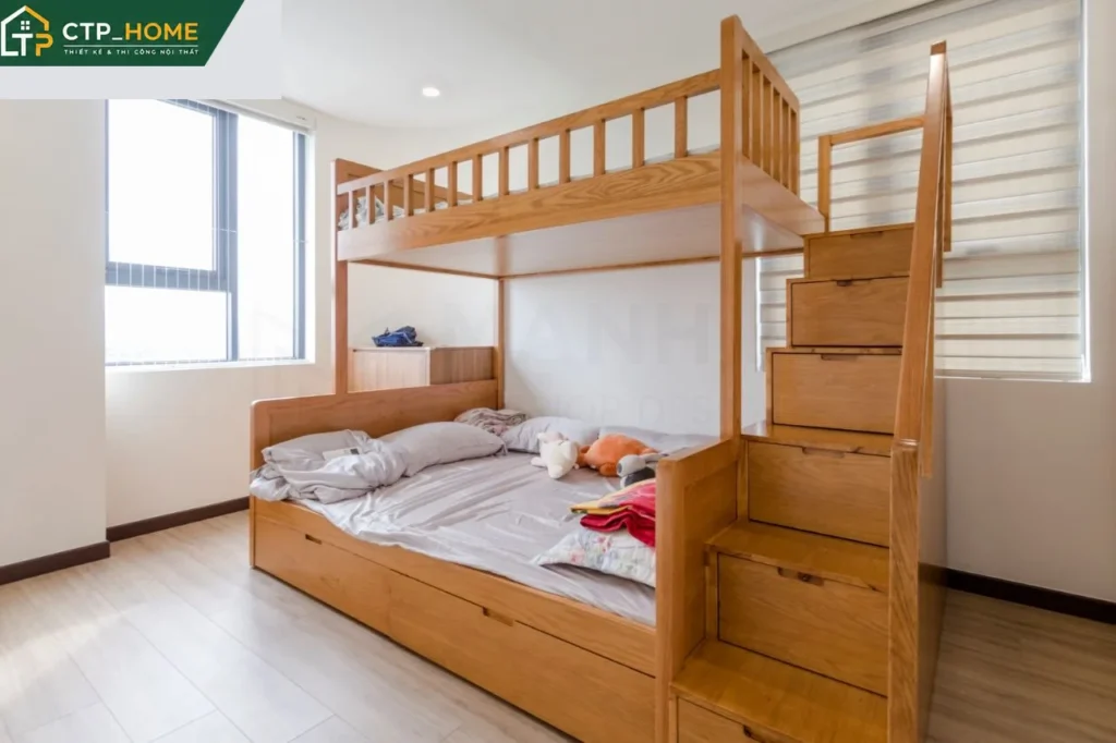 Thiết kế nội thất căn hộ Sky View Bình Dương 95m2 3 phòng ngủ hiện đại - Ảnh 6