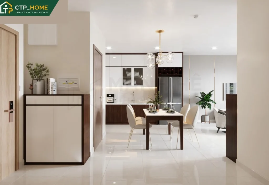 Thiết kế nội thất chung cư Sora Garden 2 – 84m2 hiện đại tinh tế - Ảnh 2