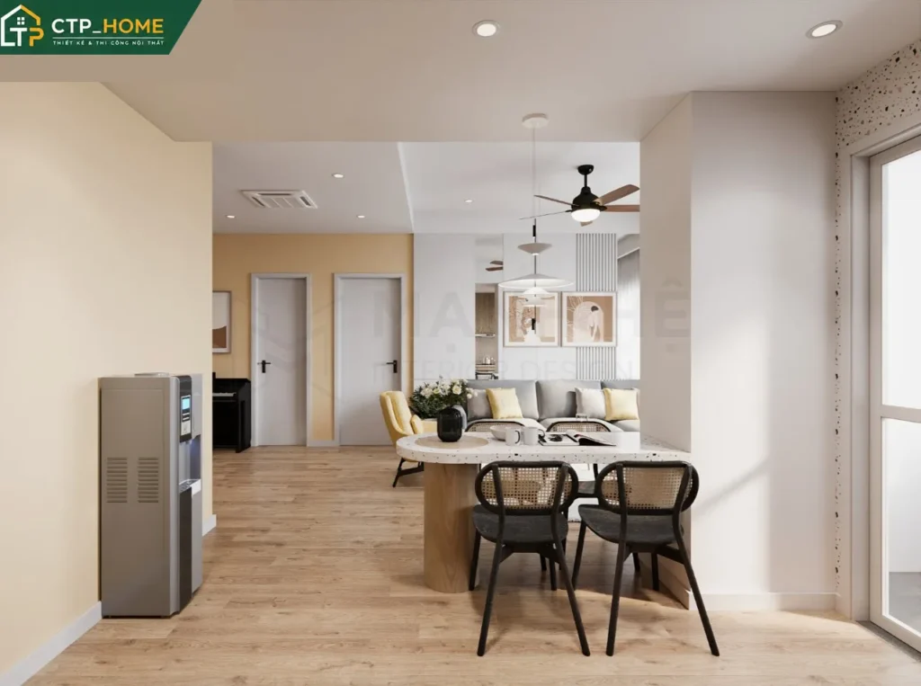 Thiết kế nội thất chung cư Sunrise Riverside 72m2 hiện đại cho anh Sinh - Ảnh 5