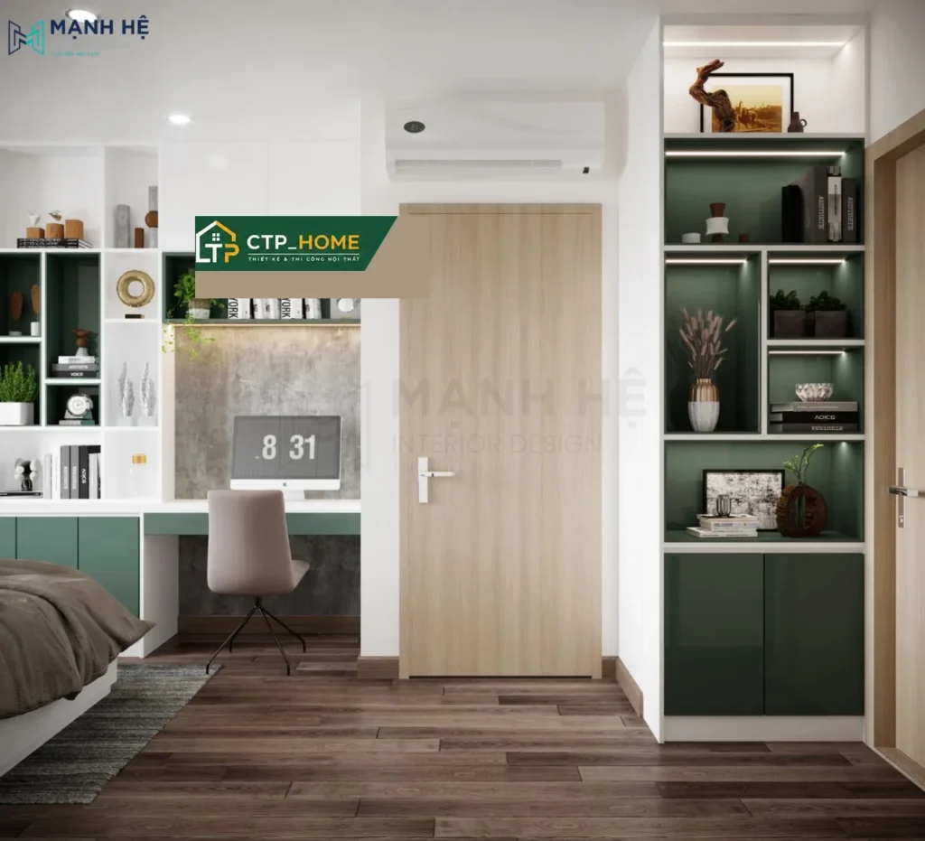 Thiết kế nội thất chung cư Sunrise Riverside 72m2 hiện đại cho anh Thiện - Ảnh 9