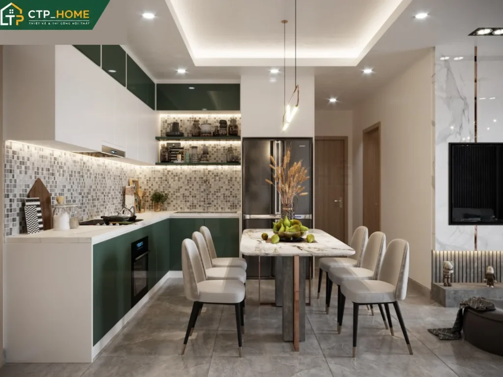 Thiết kế nội thất chung cư Sunrise Riverside 72m2 hiện đại cho anh Thiện - Ảnh 3