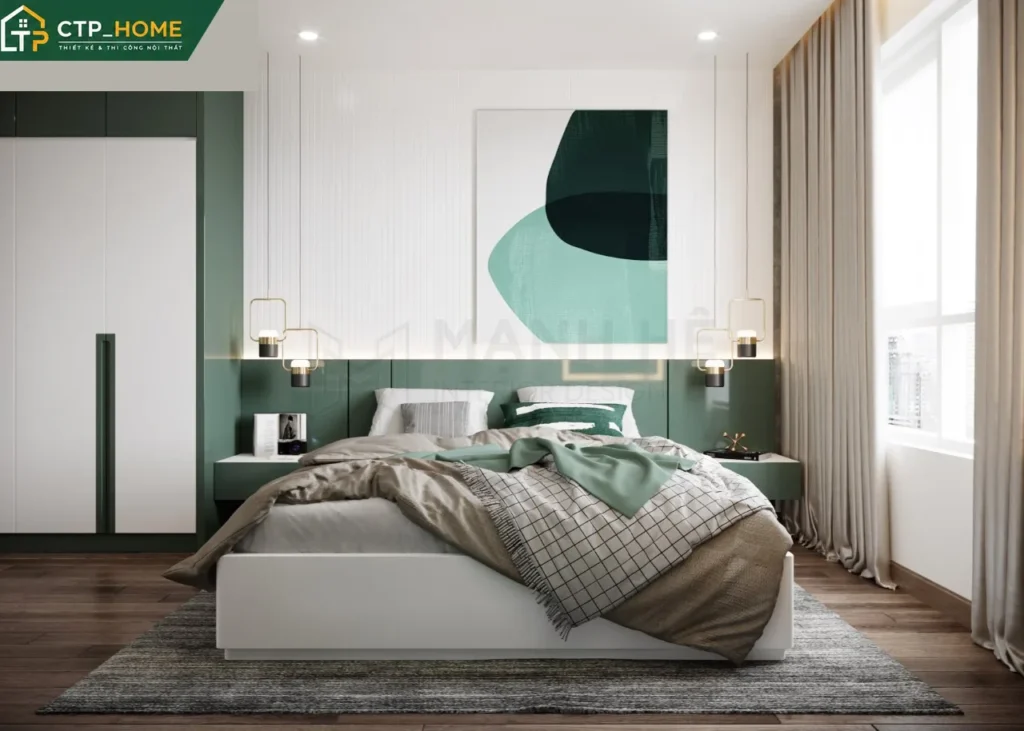 Thiết kế nội thất chung cư Sunrise Riverside 72m2 hiện đại cho anh Thiện - Ảnh 4