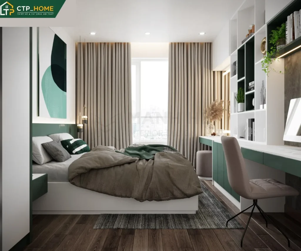 Thiết kế nội thất chung cư Sunrise Riverside 72m2 hiện đại cho anh Thiện - Ảnh 5