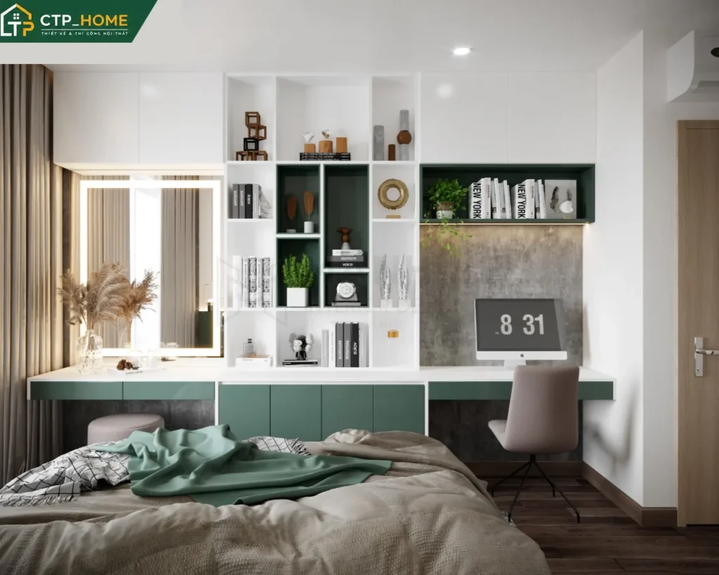 Thiết kế nội thất chung cư Sunrise Riverside 72m2 hiện đại cho anh Thiện - Ảnh 6