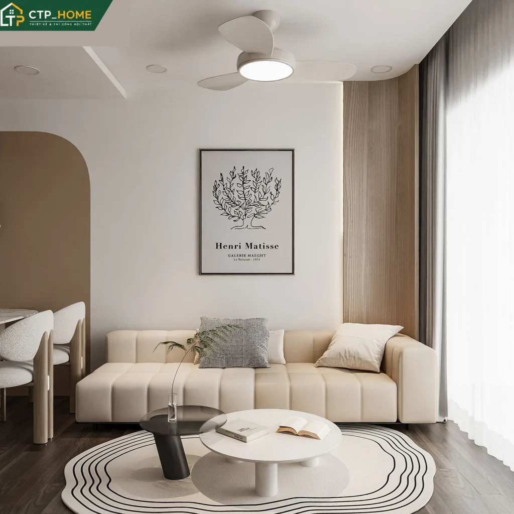 Thiết Kế Nội Thất Chung Cư Terra Royal 45m2 2 Phòng Ngủ Đẹp - Ảnh 1