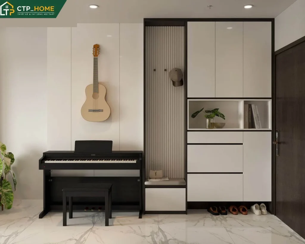 Thiết kế nội thất chung cư The Beverly 79m2 2PN hiện đại tại Quận 9 - Ảnh 2