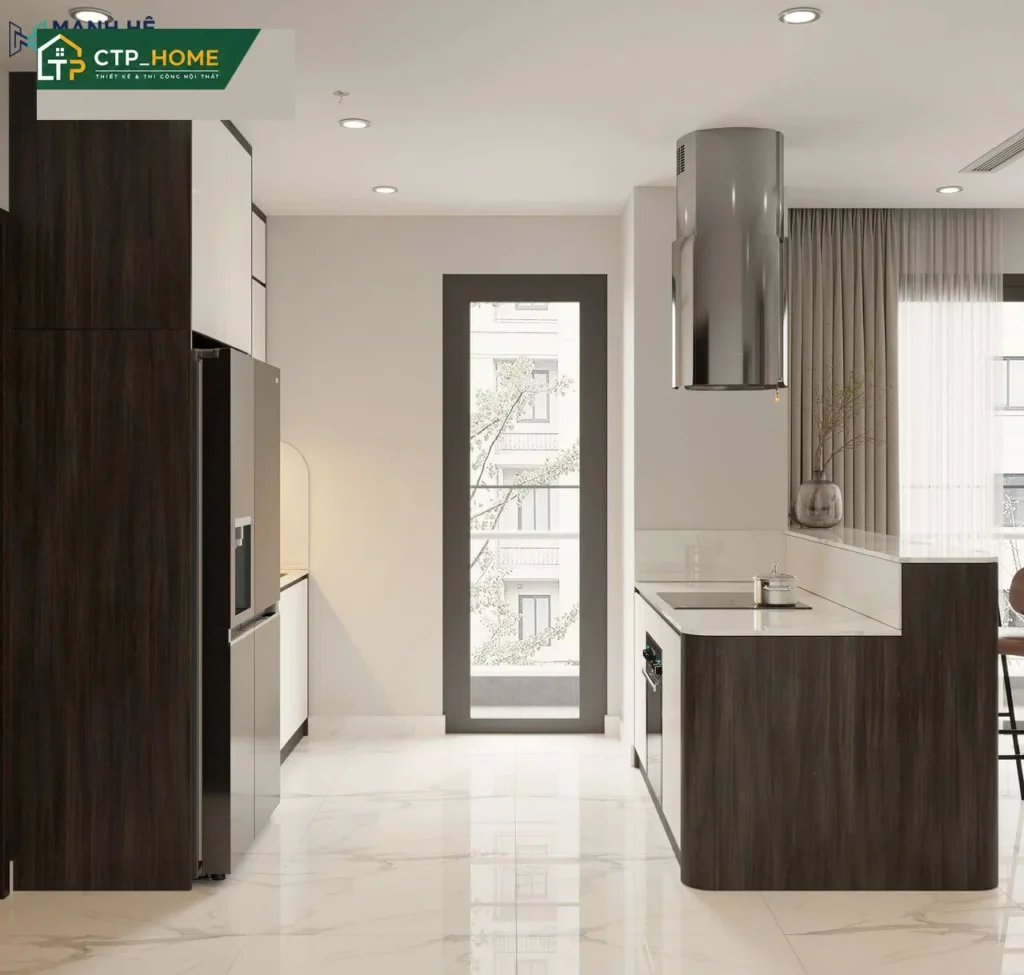 Thiết kế nội thất chung cư The Beverly 79m2 2PN hiện đại tại Quận 9 - Ảnh 4