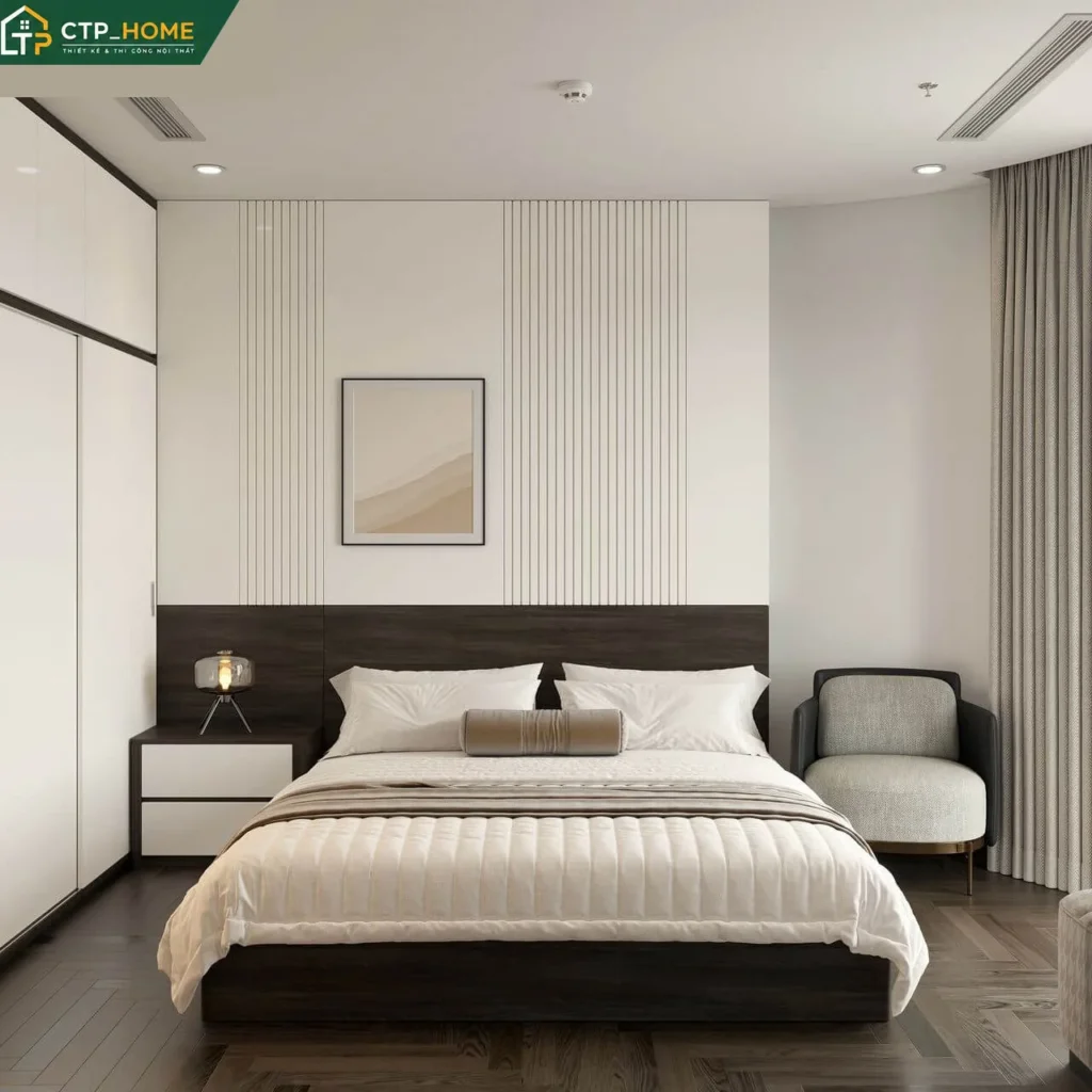 Thiết kế nội thất chung cư The Beverly 79m2 2PN hiện đại tại Quận 9 - Ảnh 6
