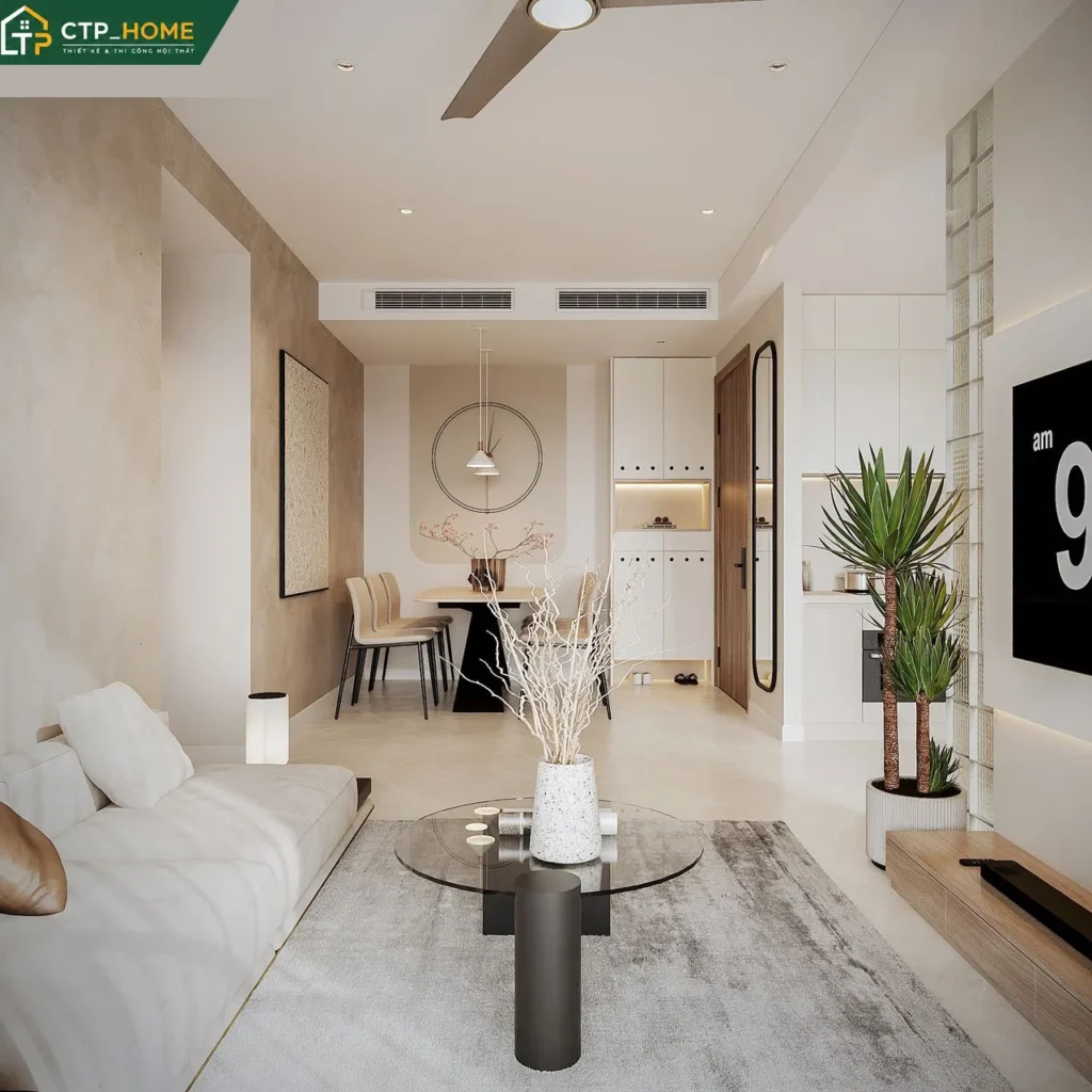 Thiết Kế Nội Thất Chung Cư The Golden Star 69m2 2PN Hiện Đại - Ảnh 1