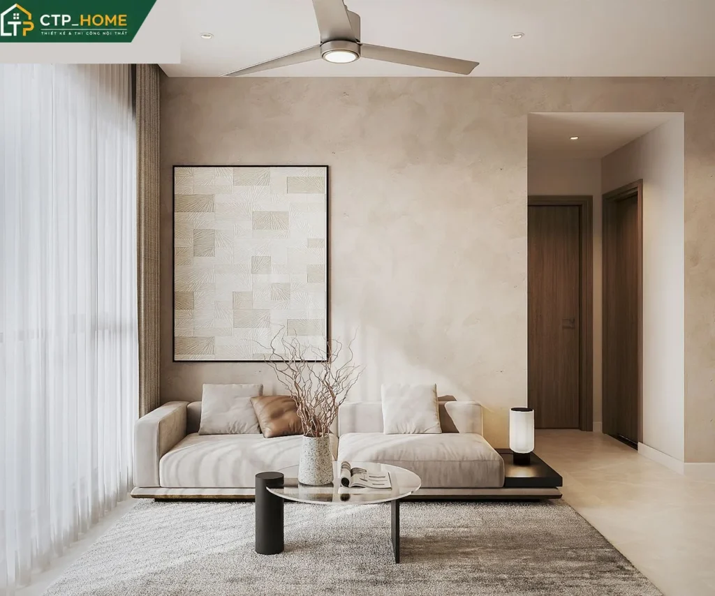 Thiết Kế Nội Thất Chung Cư The Golden Star 69m2 2PN Hiện Đại - Ảnh 3