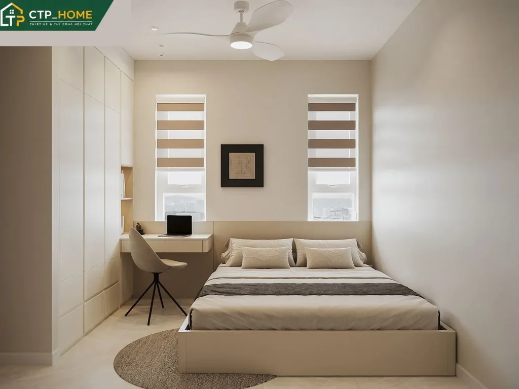 Thiết Kế Nội Thất Chung Cư The Golden Star 69m2 2PN Hiện Đại - Ảnh 7