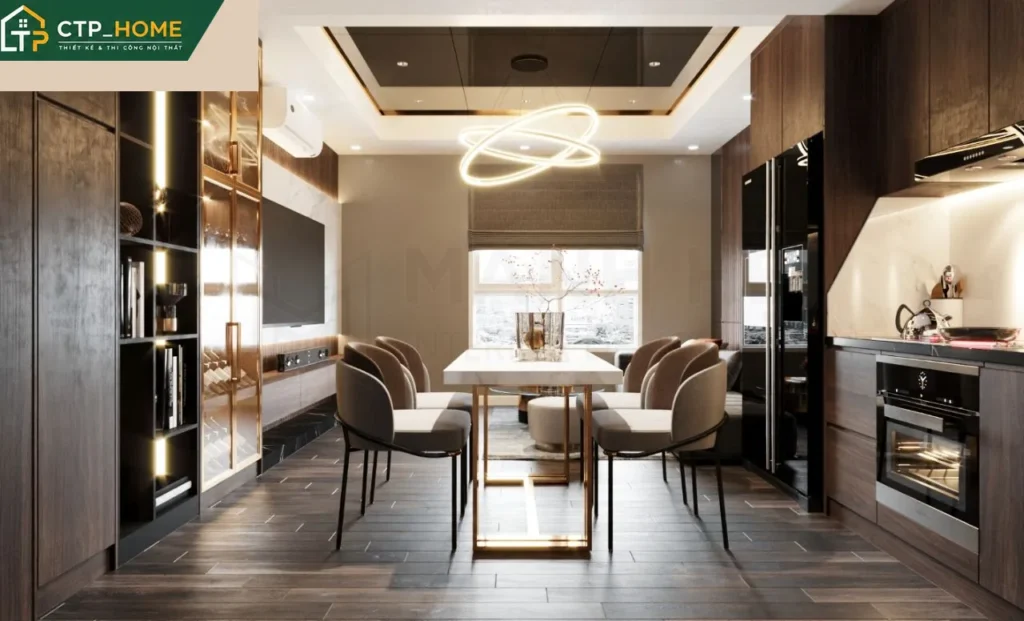 Thiết kế nội thất chung cư The Manor 2 81m2 hiện đại tại Bình Thạnh - Ảnh 3