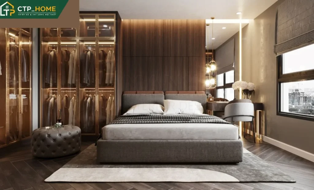 Thiết kế nội thất chung cư The Manor 2 81m2 hiện đại tại Bình Thạnh - Ảnh 6