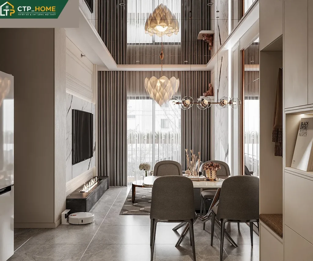 Thiết kế nội thất chung cư The Privia Khang Điền 71m2 hiện đại – CTP_HOME - Ảnh 3