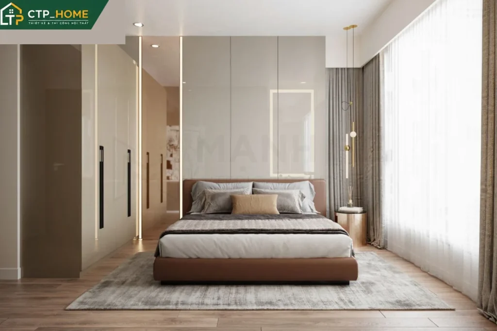 Thiết kế nội thất chung cư The River Thủ Thiêm 119m2 hiện đại sang trọng - Ảnh 7
