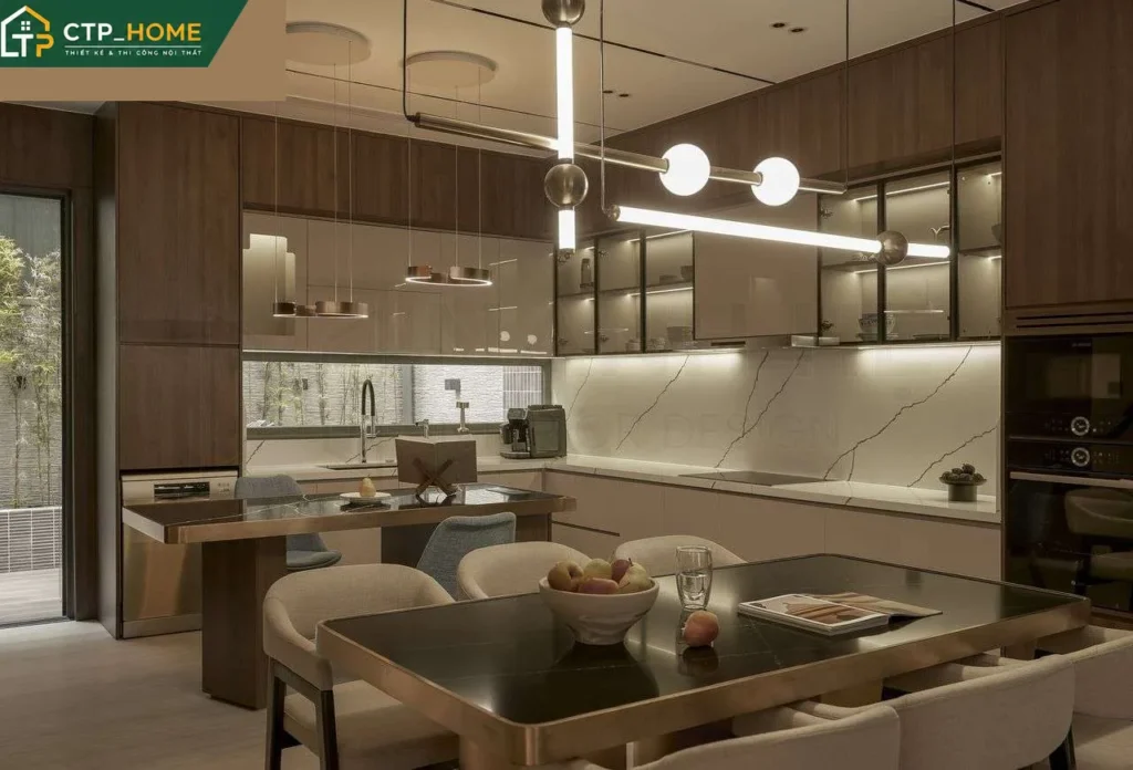 Hoàn thiện nội thất biệt thự liền kề 250m2 tại khu Nine South Quận 7 - Ảnh 5