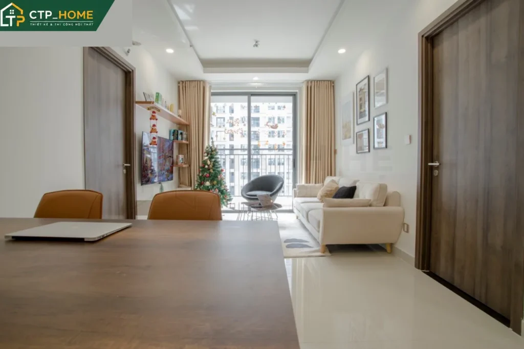 Thi công căn hộ Boulevard Quận 7 – 59m2 2PN với thiết kế nội thất hiện đại - Ảnh 9