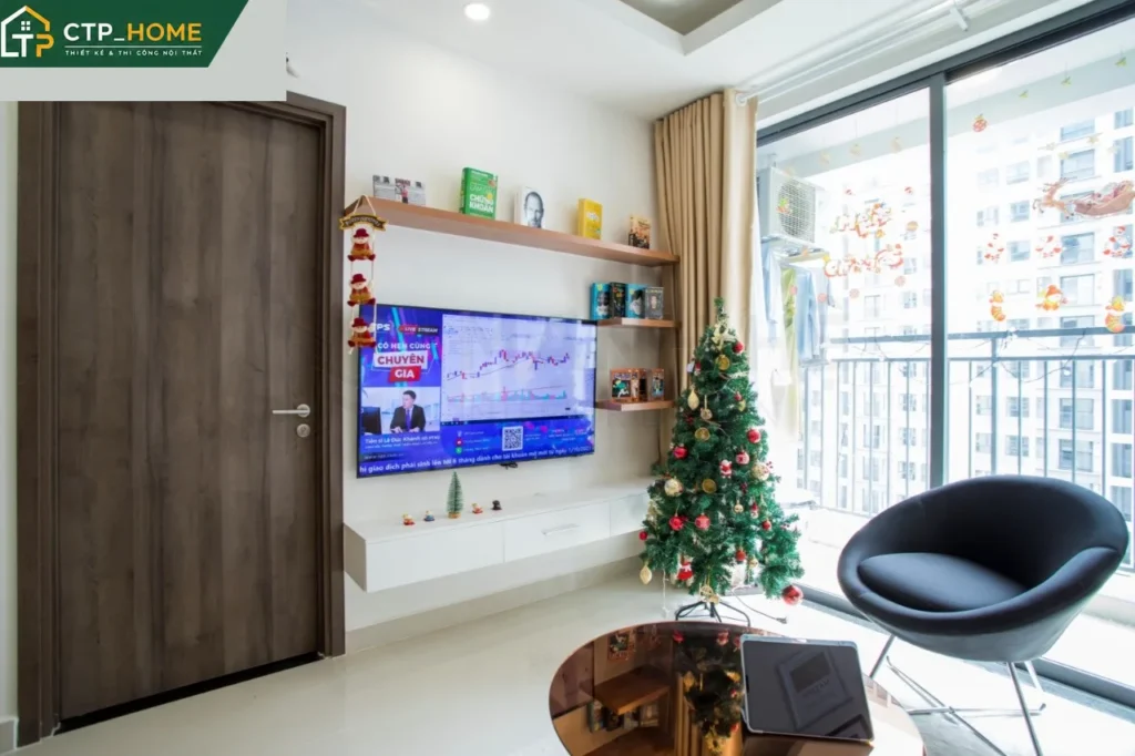 Thi công căn hộ Boulevard Quận 7 – 59m2 2PN với thiết kế nội thất hiện đại - Ảnh 2