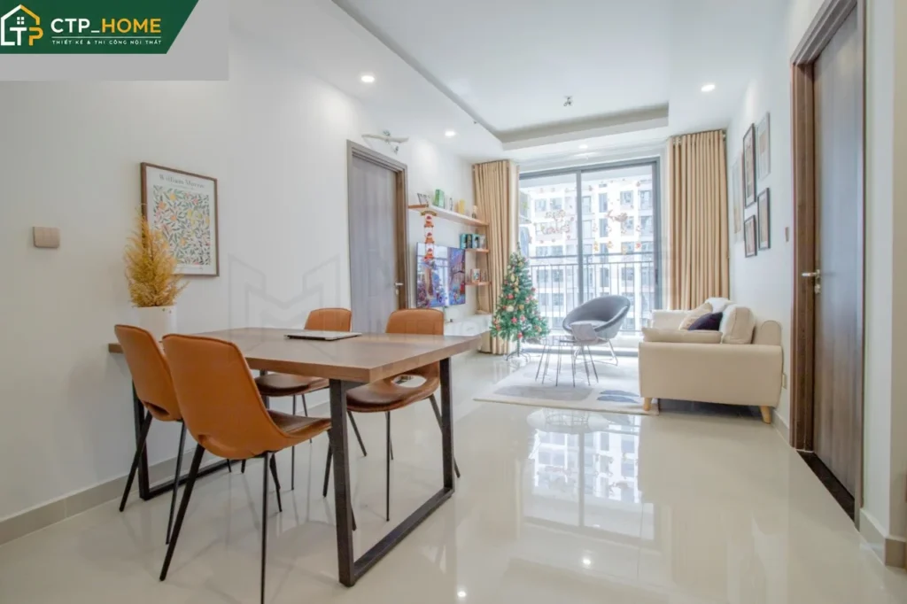 Thi công căn hộ Boulevard Quận 7 – 59m2 2PN với thiết kế nội thất hiện đại - Ảnh 8