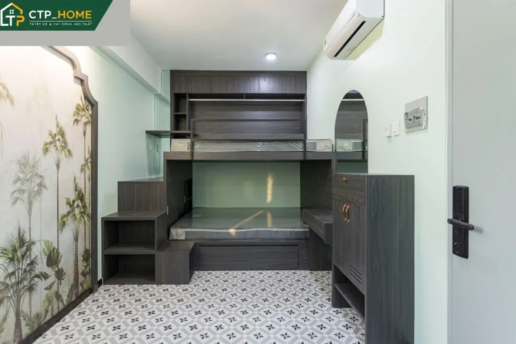 Thi công nội thất căn hộ dịch vụ 8 tầng Quận 7 đẹp tiện nghi 250m2 - Ảnh 3