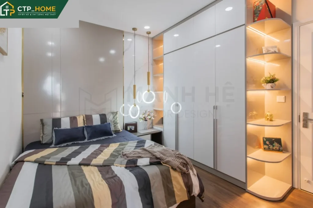 Hoàn thiện căn hộ Mia Trung Sơn – Thiết kế nội thất chung cư 65m2 2PN hiện đại - Ảnh 9