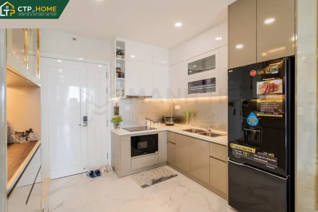 Hoàn thiện căn hộ Mia Trung Sơn – Thiết kế nội thất chung cư 65m2 2PN hiện đại - Ảnh 4