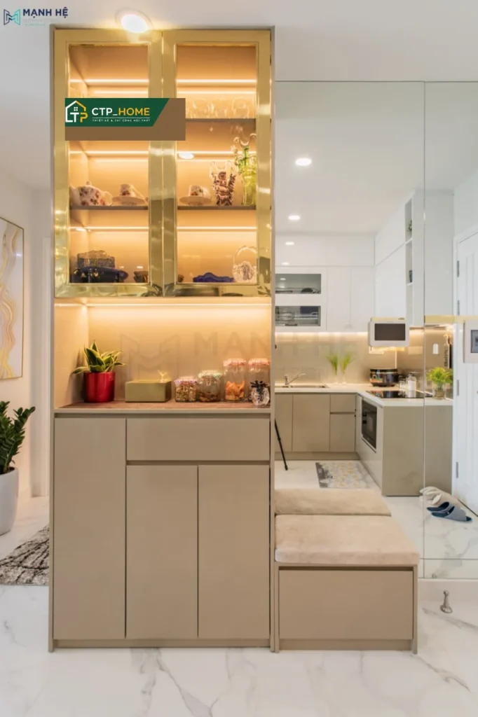 Hoàn thiện căn hộ Mia Trung Sơn – Thiết kế nội thất chung cư 65m2 2PN hiện đại - Ảnh 5