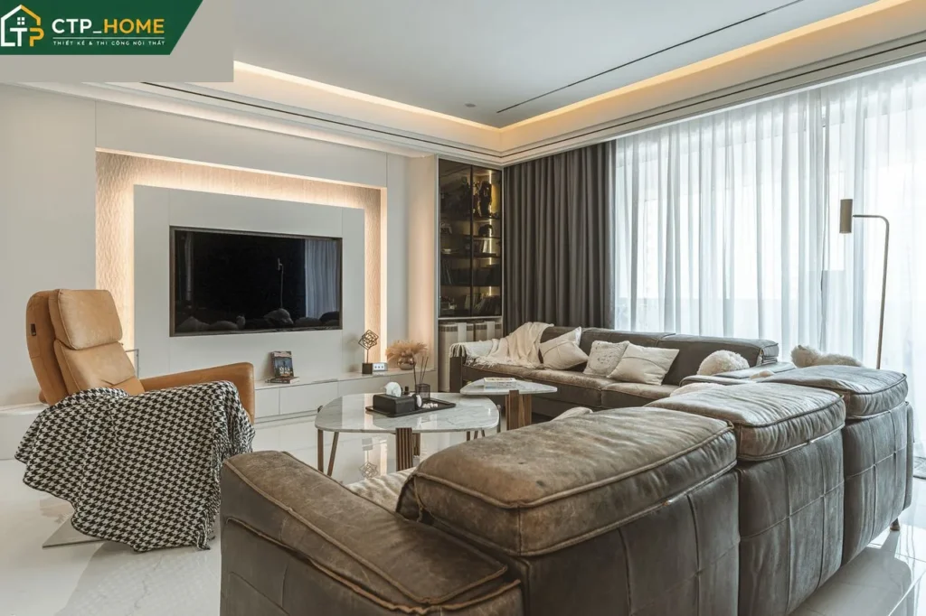 Hoàn thiện nội thất căn hộ The Estella Quận 2 – 104m2 – Thi công trọn gói - Ảnh 1