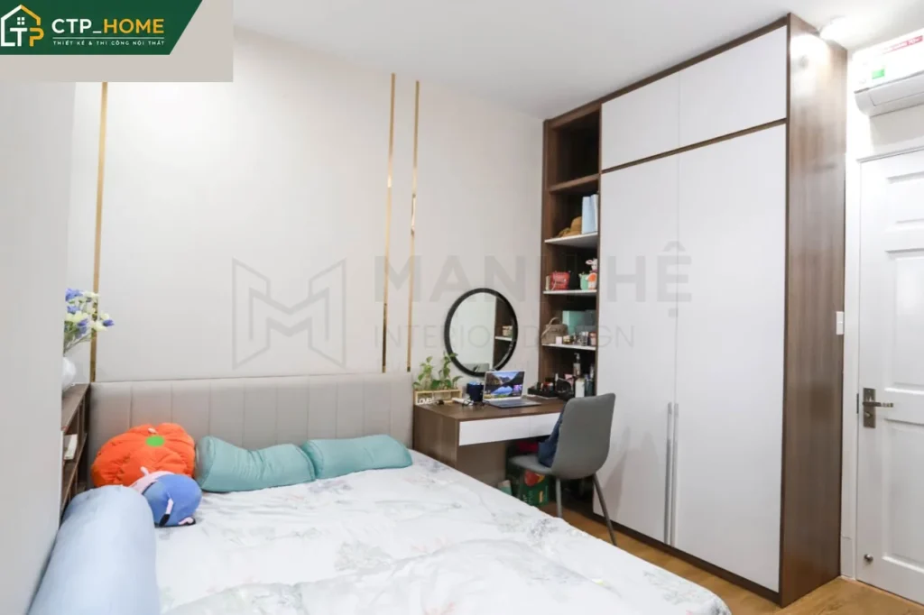 Hoàn thiện nội thất căn hộ Melody Tân Phú 95m2 3 phòng ngủ hiện đại - Ảnh 4