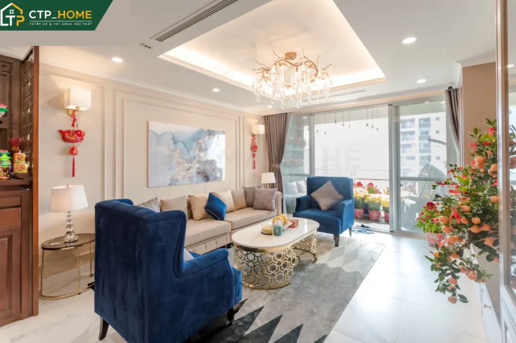 Hoàn thiện căn hộ Riverside Residence 135m2 Quận 7 với thi công nội thất đẳng cấp - Ảnh 1