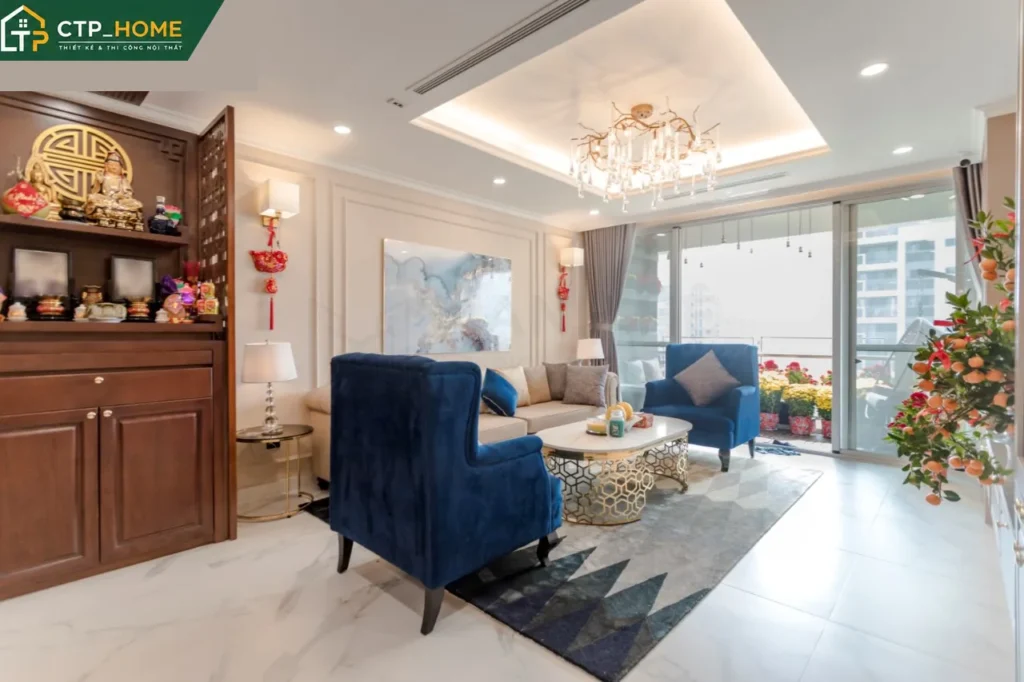 Hoàn thiện căn hộ Riverside Residence 135m2 Quận 7 với thi công nội thất đẳng cấp - Ảnh 2