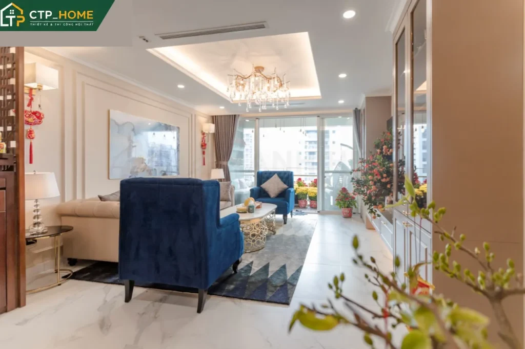 Hoàn thiện căn hộ Riverside Residence 135m2 Quận 7 với thi công nội thất đẳng cấp - Ảnh 4
