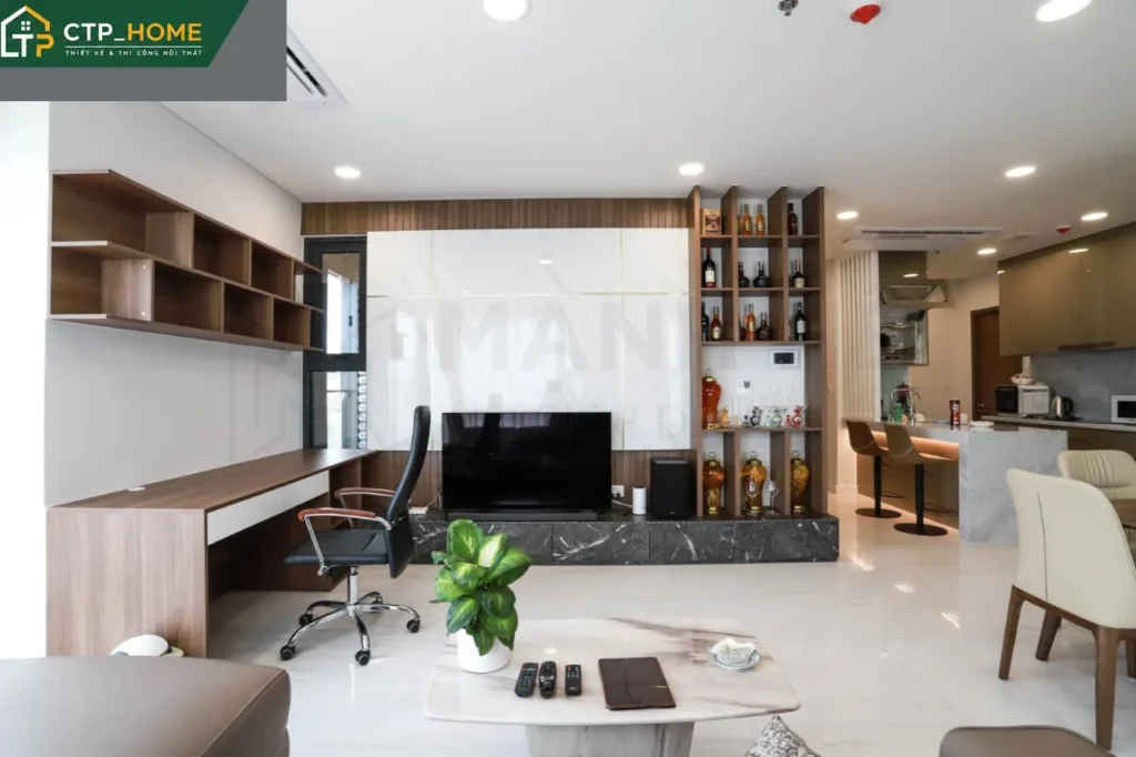 Thi công nội thất căn hộ Kingdom101 Quận 10 – Thiết kế hiện đại cho căn 103m2 - Ảnh 1