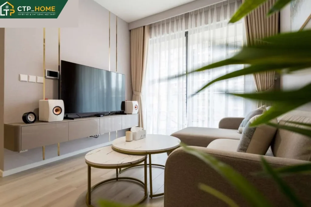 Thiết kế và Thi công nội thất căn hộ Masteri Centre Point Quận 7 90m2 hiện đại - Ảnh 2